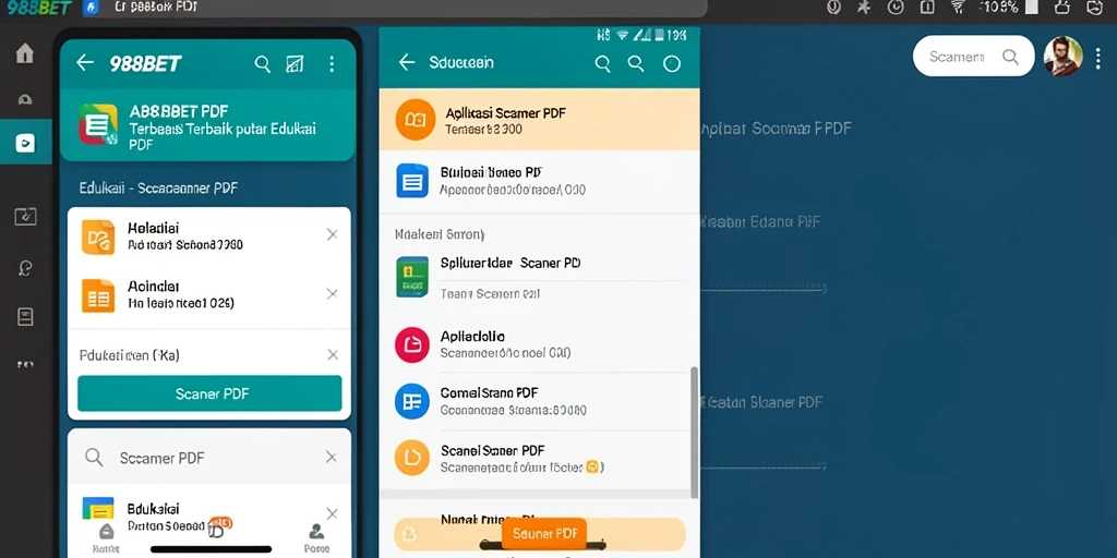 Antarmuka pengguna 988BET saat melakukan pemindaian PDF yang efisien.