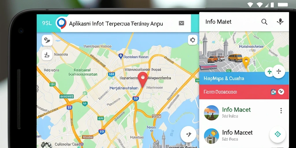 Tampilan antarmuka aplikasi 9SL dengan informasi lalu lintas yang jelas.