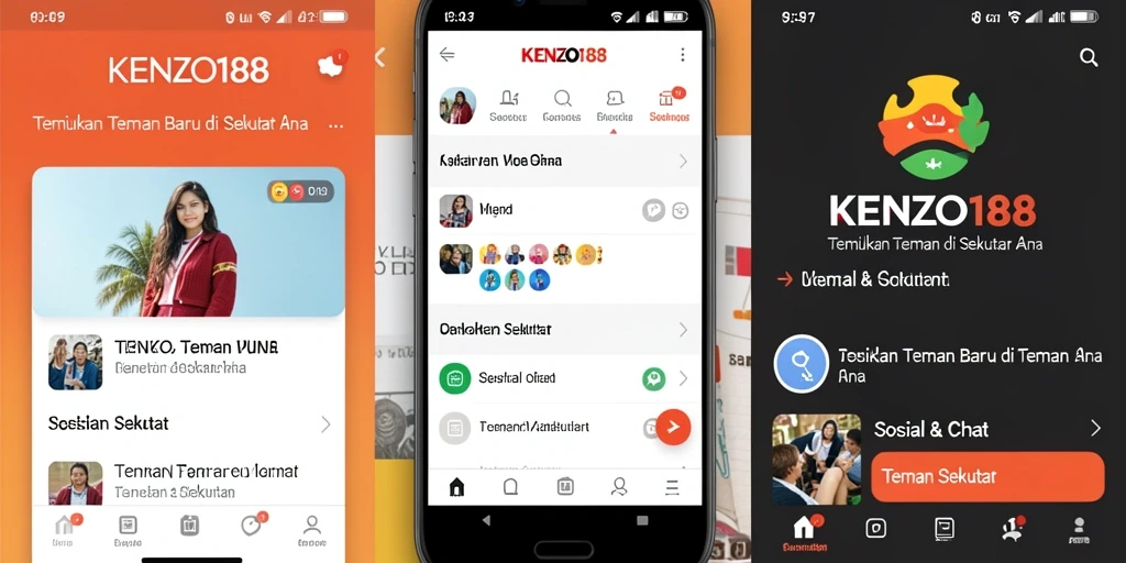 Antarmuka KENZO188 yang menarik dan mudah digunakan.
