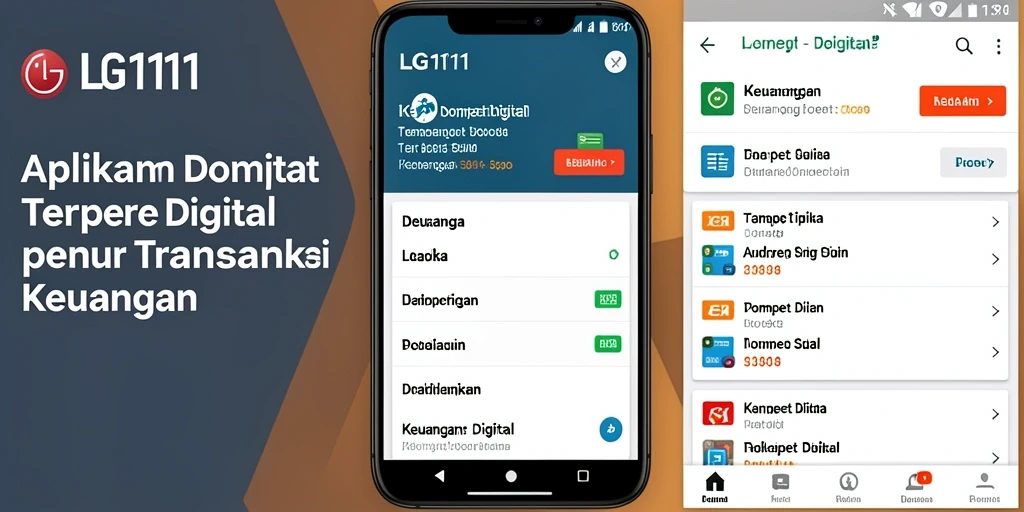 Antarmuka LG111 yang user-friendly untuk Dompet Digital.