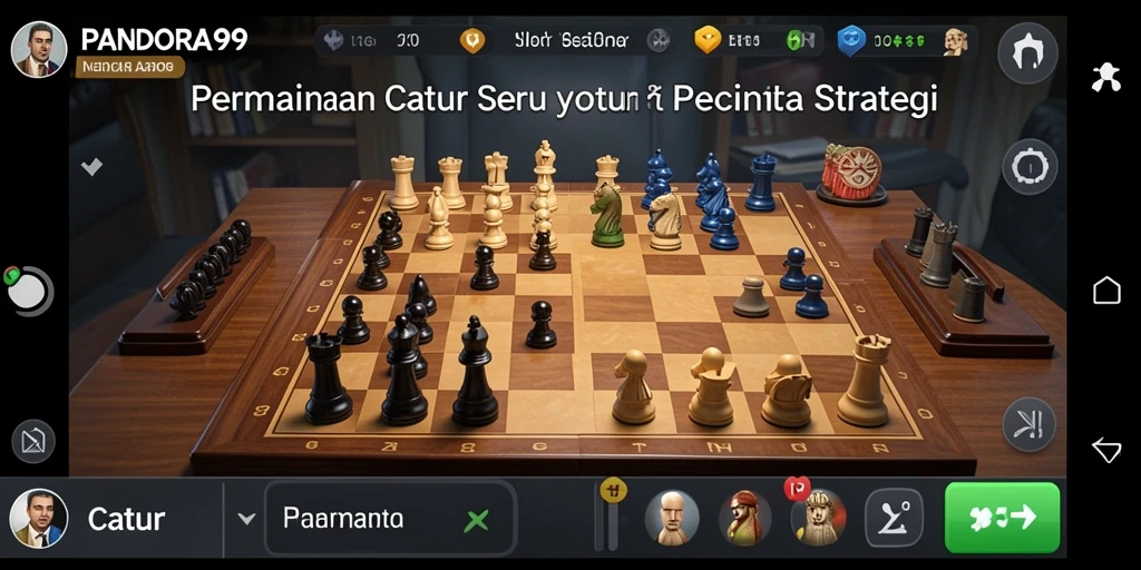 Antarmuka elegan dan fungsional dari game Catur PANDORA99.