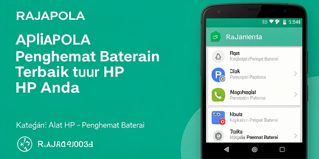 Tampilan antarmuka RAJAPOLA yang mudah digunakan untuk penghematan baterai.