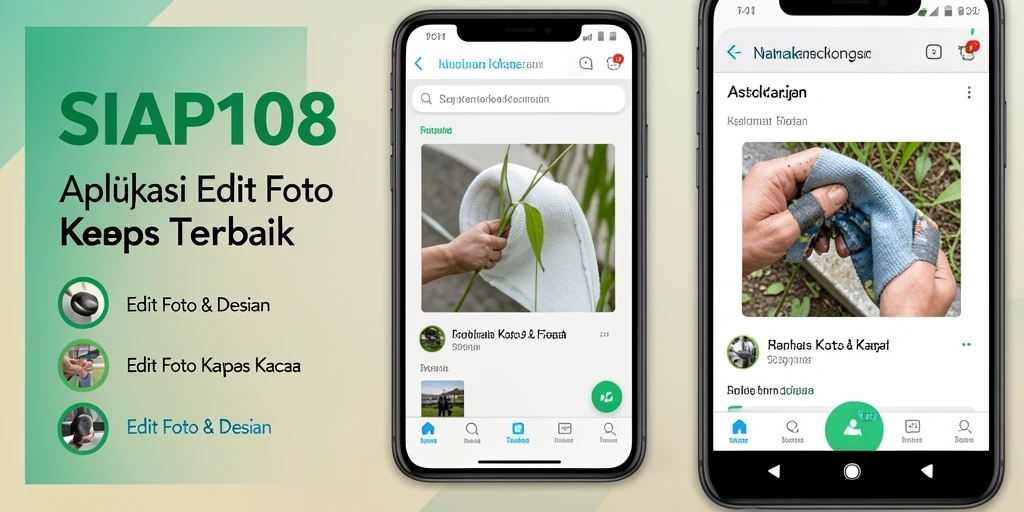 Tampilan antarmuka aplikasi SIAP108 untuk Edit Foto Kertas Kaca.