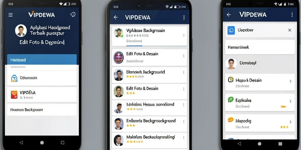Antarmuka VIPDEWA menampilkan penghapusan latar belakang yang cepat dan efektif.