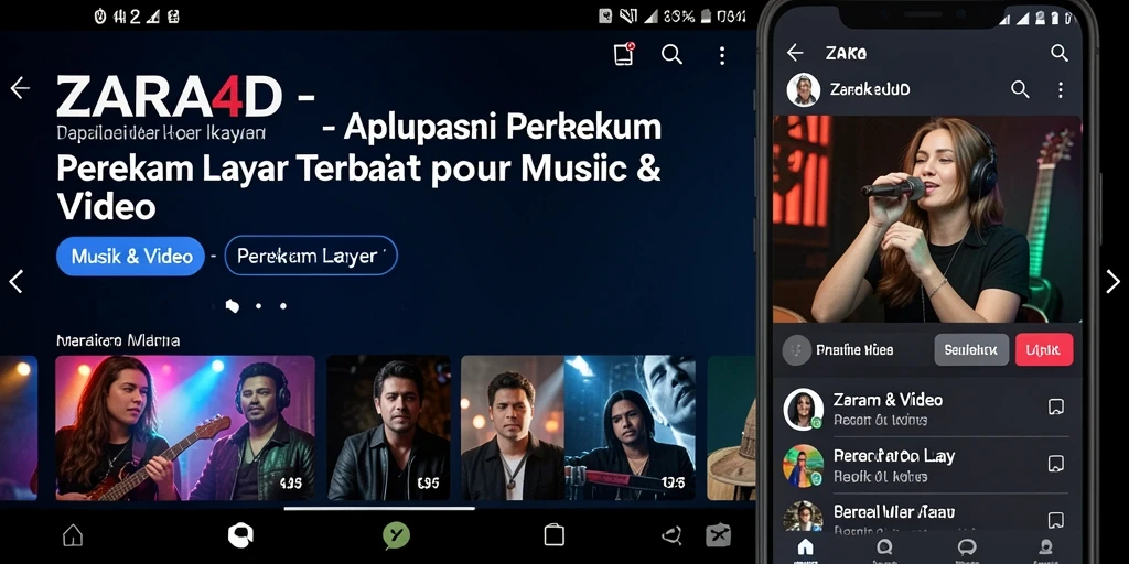 Antarmuka aplikasi ZARA4D untuk Perekam Layar yang intuitif dan mudah digunakan.